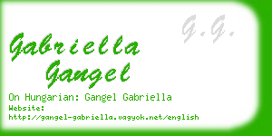 gabriella gangel business card
